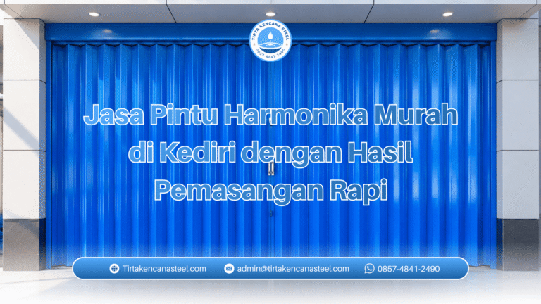 Jasa Pintu Harmonika Murah di Kediri dengan Hasil Pemasangan Rapi