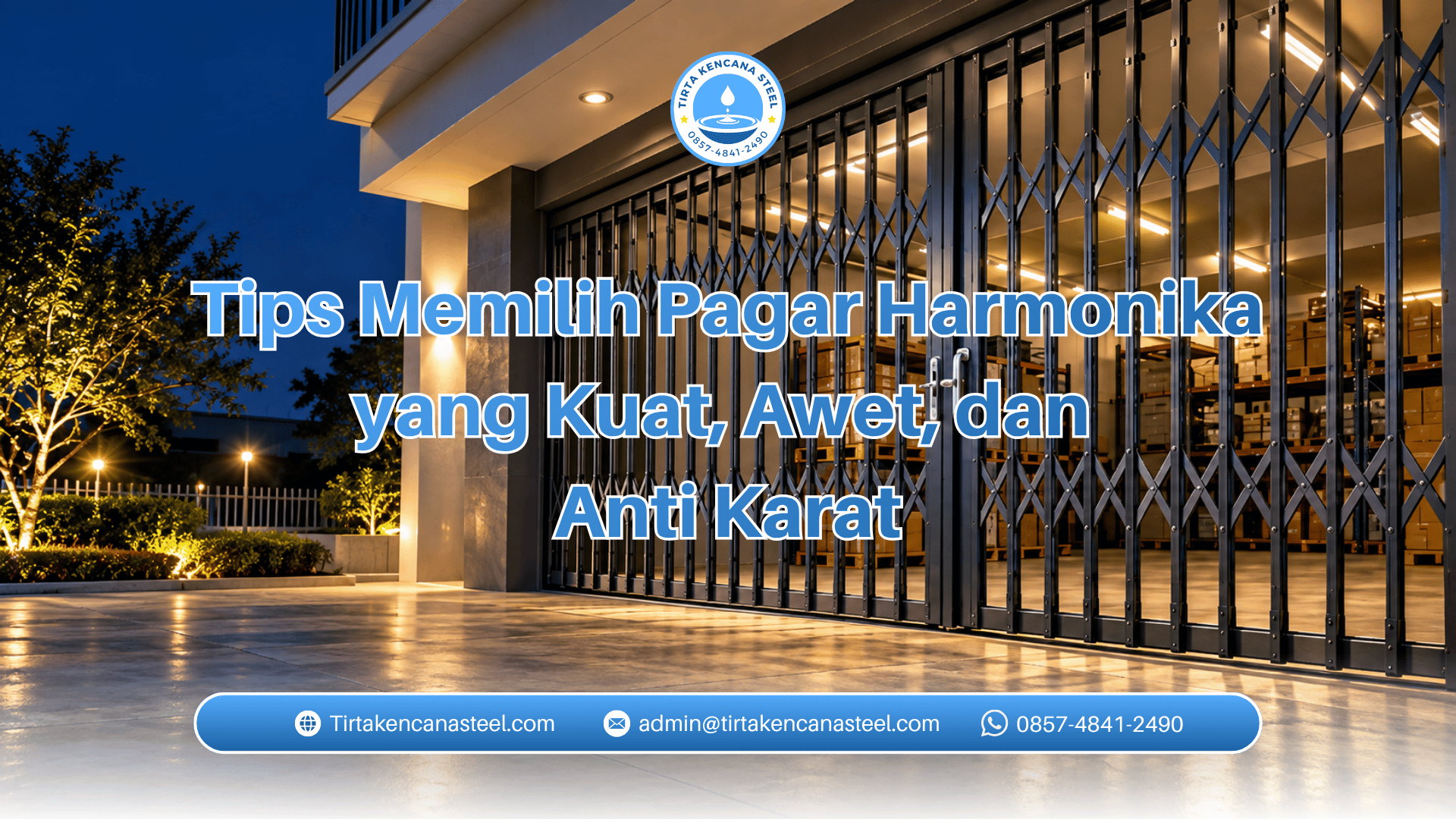 Tips Memilih Pagar Harmonika yang Kuat, Awet, dan Anti Karat